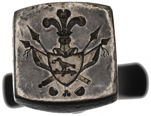 Silesia(?), Typeface with Latowski coat of arms