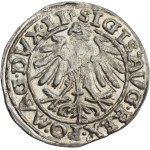 Sigismund II Augustus, Half-grosz 1557, Vilnius, Behm stamp, reversed N - RARE