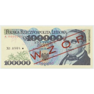 100.000 złotych 1990 A - WZÓR No. 0808