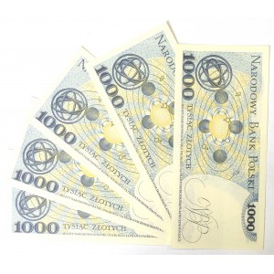 Polská lidová republika, 1000 zlotých 1975 BE - z jednoho balíčku