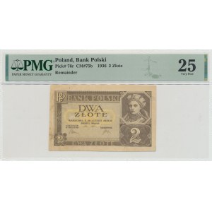 II RP, 2 złote 1936 bez serii i numeracji