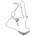 Collier en argent avec moissanites ~2.8 ct