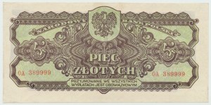PRL, 5 gold 1944 OA 