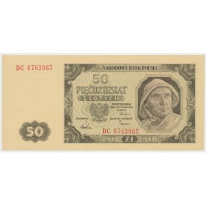 PRL, 50 złotych 1948 DC - RZADKOŚĆ