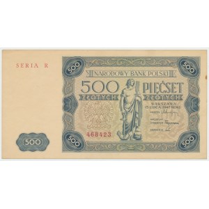 PRL, 500 zloty 1947 R - RARE !