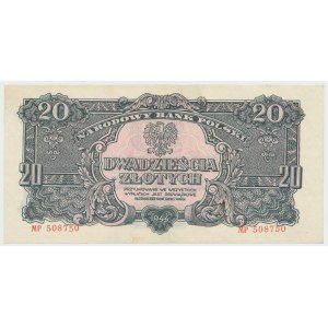 PRL, 20 zloty 1944 MP ...owe - RARE