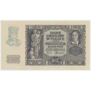 GG, 20 zloty 1940 O