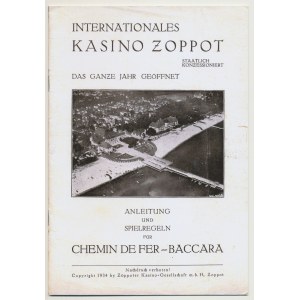 Casino-Sopot, Regelbuch und Roulettekarte