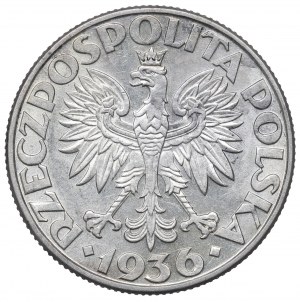 II Republic of Poland, 2 zlote 1936, Ship