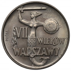 Peoples Republic of Poland, 10 zloty 1965 VII centuries of Warsaw - Specimen CuNi