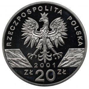 III RP, 20 złotych 2001 Paź królowej