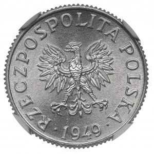 PRL, 1 penny 1949 - NGC MS67