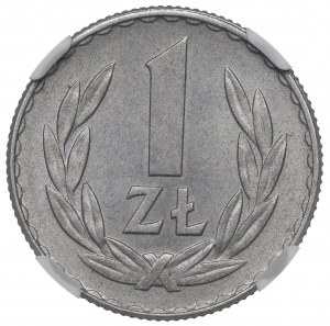 PRL, 1 zloty 1957 - NGC MS62