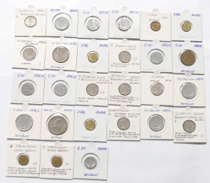 People's Republic and Third Republic, Set of coins that are mostly mint destructs