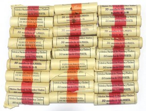 Spain, Mint Roll Set 1 Peseta 1975