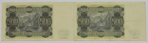 GG, 500 gold 1940 - A - set of 2 copies.