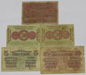 Ober-Ost and Kingdom of Poland, Set of 50 kopecks-20 marks