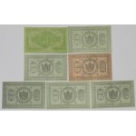 Post-revolutionary Russia, Siberia, Set of 3-10 rubles