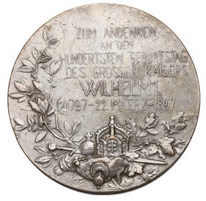 Germany, Prussia, Medal 100th Anniversary of the Birth of Wilhelm I 1897