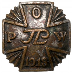 II RP, Odznaka pamiątkowa Polskiej Organizacji Wojskowej - miniatura