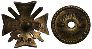 II RP, Badge of the Union of former Polish Army Volunteers - Chylinski miniature
