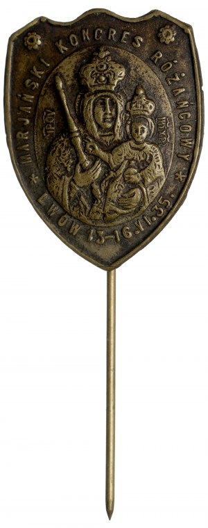 II RP, Badge of the Marian Rosary Congress Lviv 1935