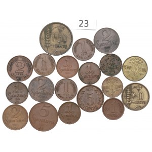 Lithuania and Latvia, lot of coins