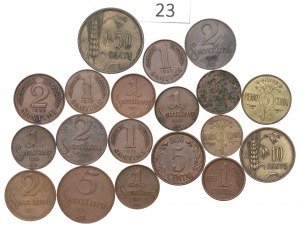 Lithuania and Latvia, lot of coins