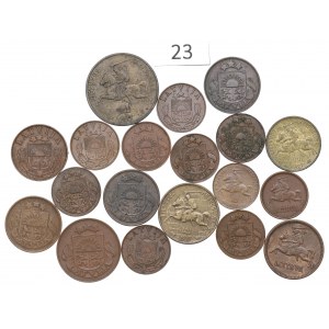 Lithuania and Latvia, lot of coins
