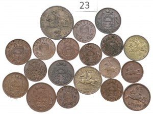Lithuania and Latvia, lot of coins