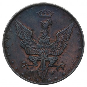 Kingdom of Poland, 20 fenig 1917 - destrukt