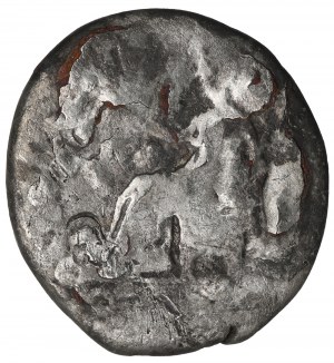 Roman Empire, Vespasianus, Denarius subaeratus (?)