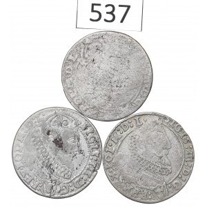 Sigismund III, Lot of 6 groschen 1623-27