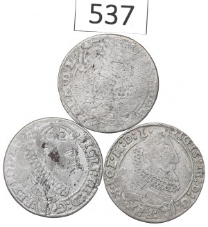 Sigismund III, Lot of 6 groschen 1623-27