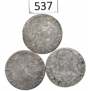 Sigismund III, Lot of 6 groschen 1623-27