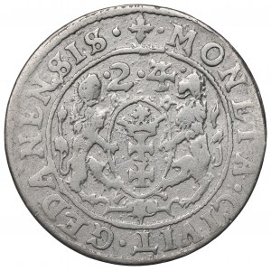 Sigismund III, 18 groschen 1624, Danzig - date overstriked