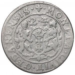 Sigismund III, 18 groschen 1624, Danzig - date overstriked