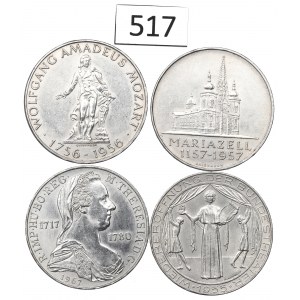 Austria, Lot of 25 schilling 1955-67