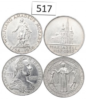 Austria, Lot of 25 schilling 1955-67