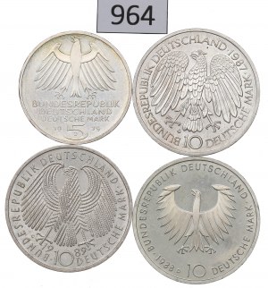Germany, Lot 5-10 mark 1979-89