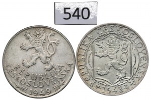 Czechoslovakia, Lot 100 korun 1948 and 1949
