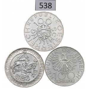 Austria, lot 100 schilling 1976-79