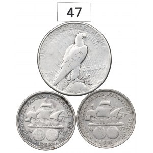 USA, sada 1/2 dolára 1893 a dolára mieru 1923