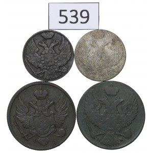 Zabór rosyjski, Zestaw 1-10 groszy 1819-40
