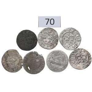 Satz polnischer Münzen - darunter die Malborker Schekelige 1584