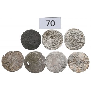 Satz polnischer Münzen - darunter die Malborker Schekelige 1584