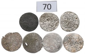 Set of Polish coins - including the 1584 Malbork shellac