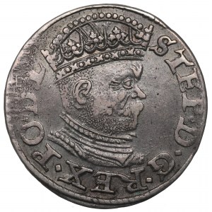 Stephen Bathory, 3 groschen 1586, Riga