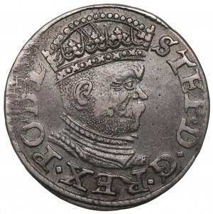 Stephen Bathory, 3 groschen 1586, Riga