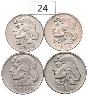 People's Republic of Poland, Set of 10 Gold 1959-71